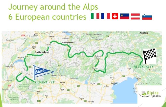 Il percorso di Alpine Pearls E-Tour
