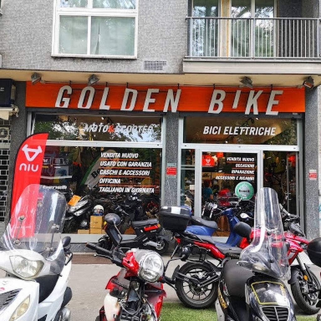 golden bike a fuoco