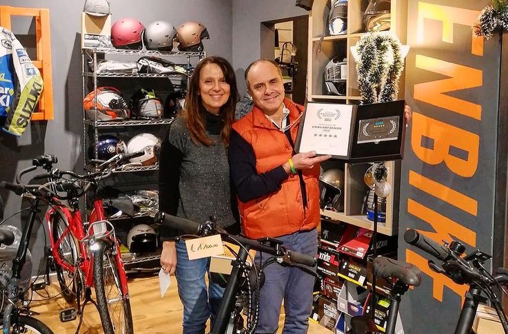 golden bike a fuoco