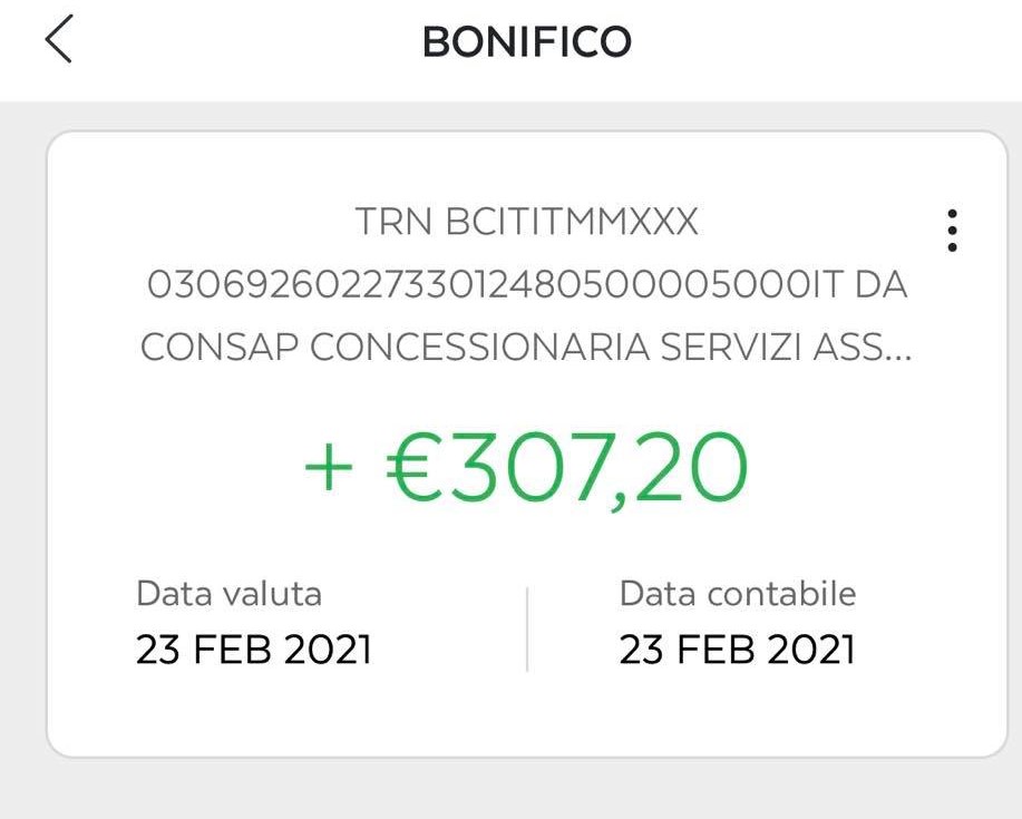 bonifico bonus mobilità