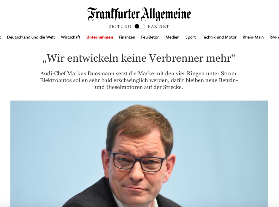 Audi dice stop