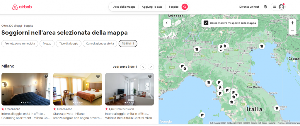 airbnb ricarica