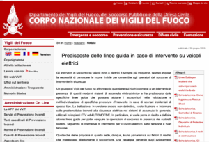 vigili del fuoco e ricarica