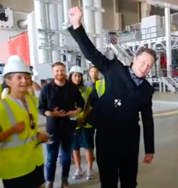 gran festa con Elon Musk