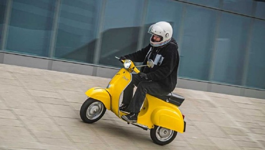 Vespa con retrokit elettrico