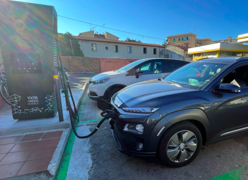 in Francia con la Tesla