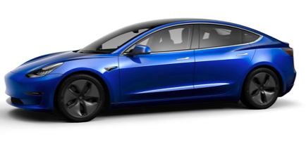 in Francia con la tesla