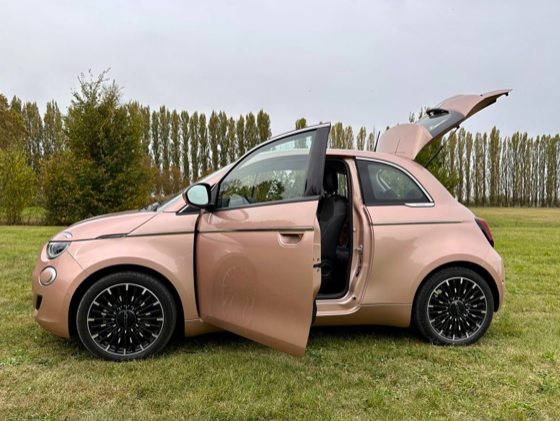 fiat 500e in prova