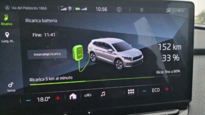 skoda enyaq ricarica