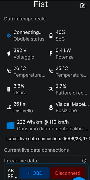 Come sta la batteria