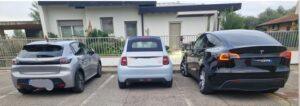 tre elettriche in famiglia