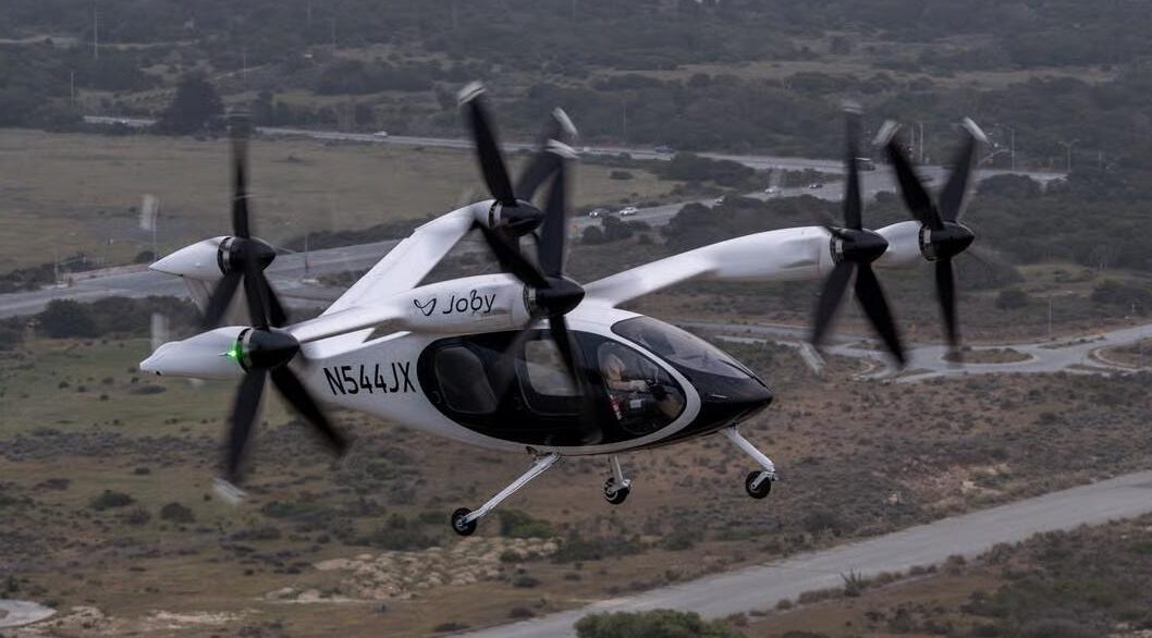 Il Joby S4 durante il volo di test del 22 aprile scorso Toyota Joby Aviation