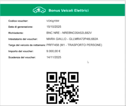 ho avuto il voucher