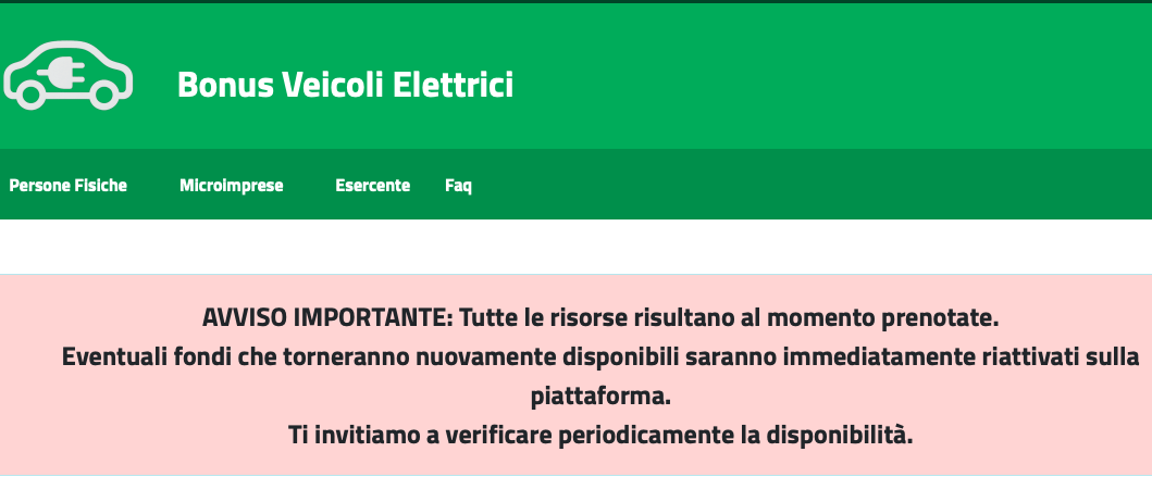 quando riaprono gli incentivi