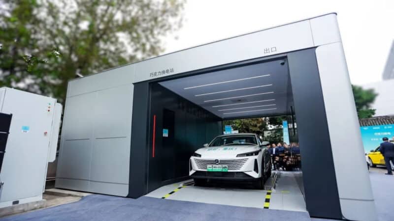 stazione di battery swapping di CATL in Cina CATL battery swap