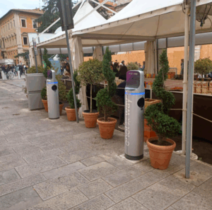 Colonnine inaccessibili a Perugia