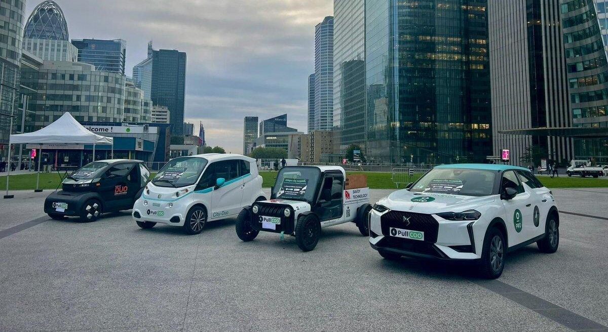 Flotta di auto elettriche in car sharing per i lavoratori de La Defense car sharing Francia Italia