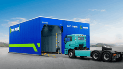 CATL battery swap camion