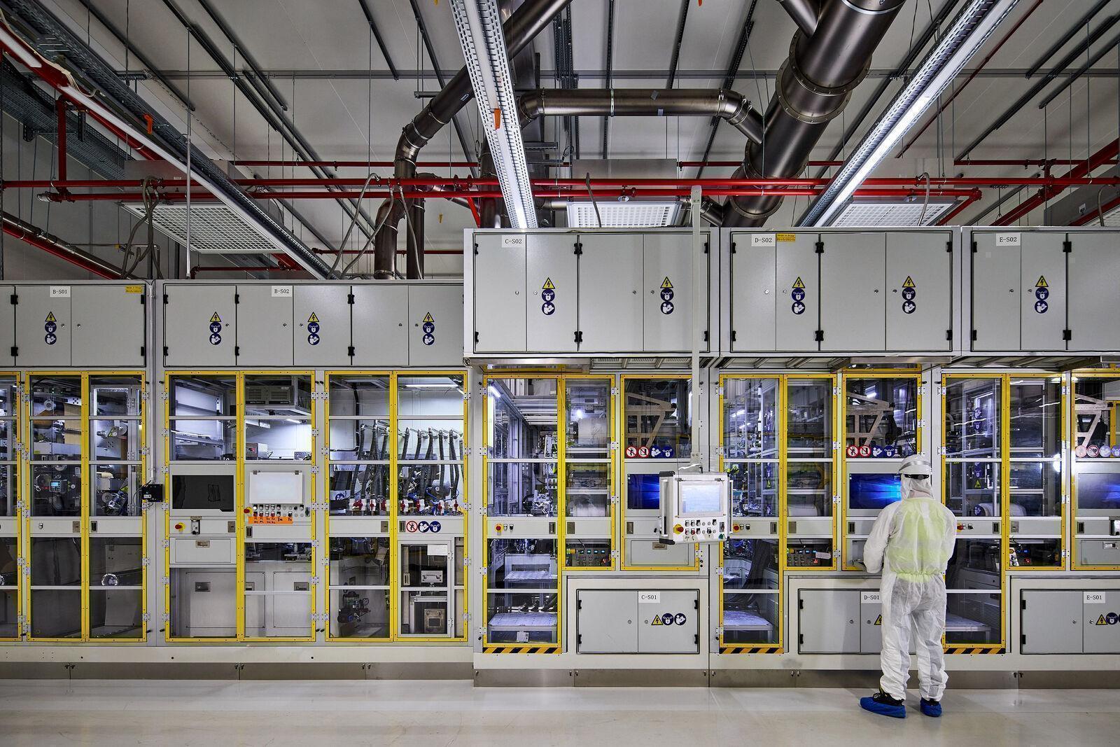 impianto per la produzione di celle batterie batterie Volkswagen