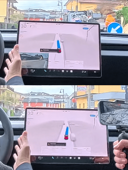 prova guida autonoma Tesla