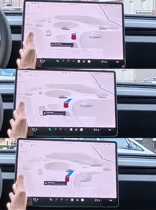 prova guida autonoma tesla