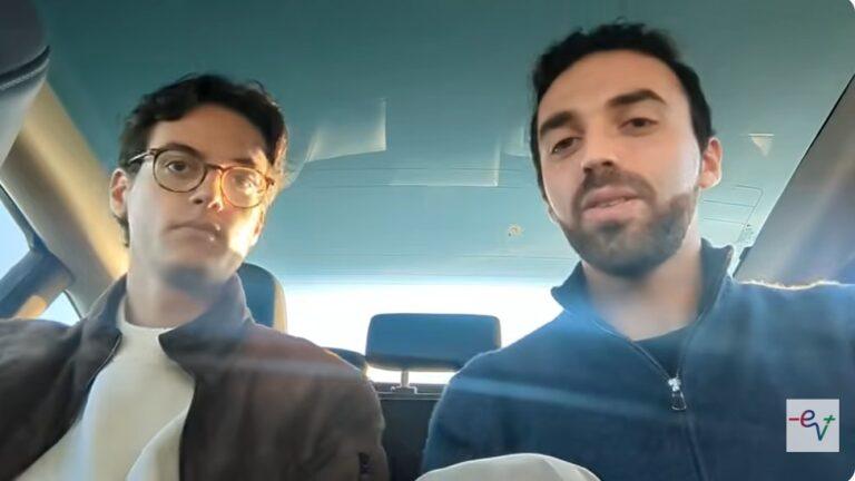 Gabriele Jorillo e Filippo Pagliuca, i nostri due giovani ingegneri Youtubre a bordo della Tesla a guida autonoma