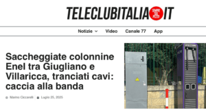 Colonnine tranciate in Campania