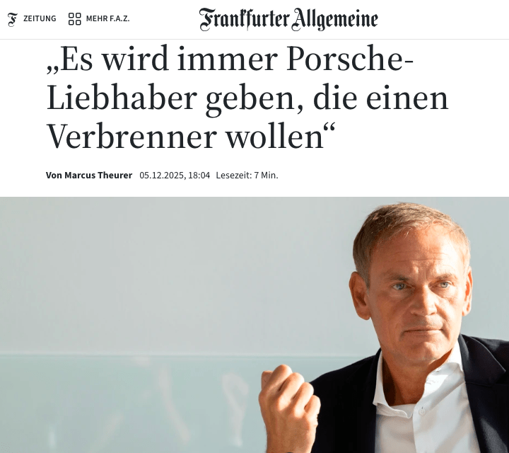 La marcia indietro Porsche