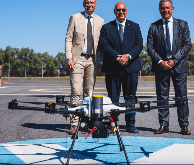 drone batte ambulanza