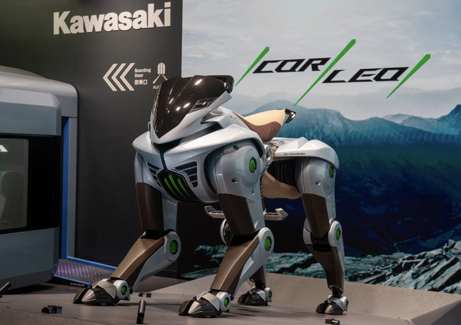 Il prototipo di Corleo esposto al CES di Las Vegas Kawasaki Corleo
