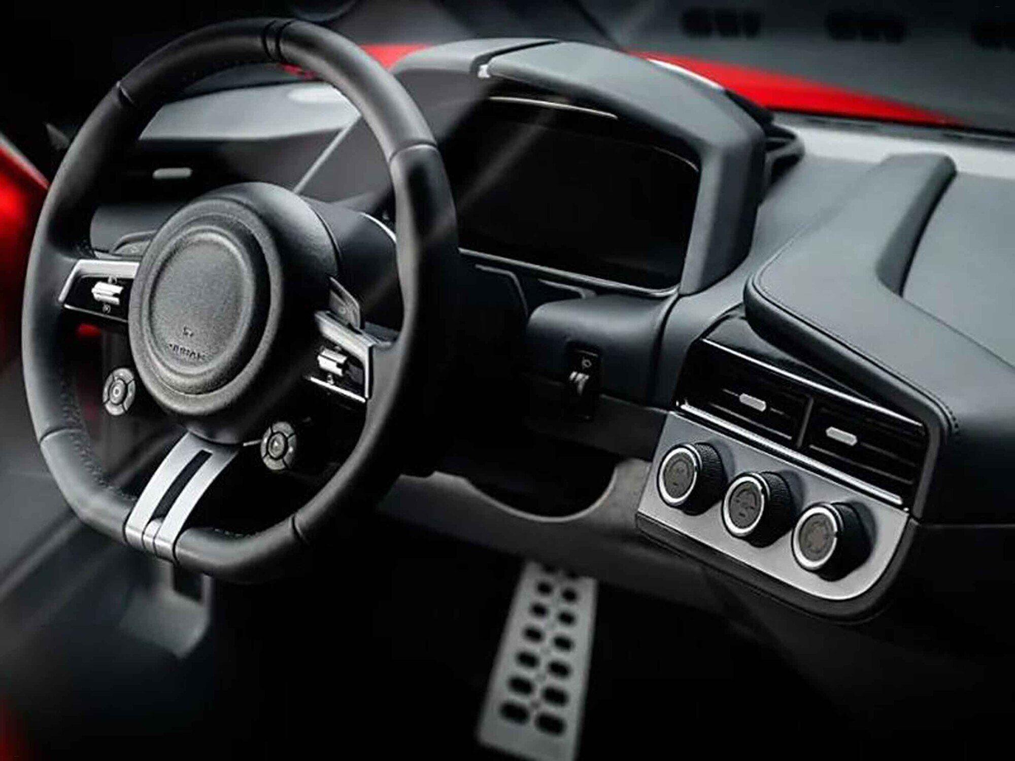 Il posto guida della SC01 SC01 elettrica sportiva