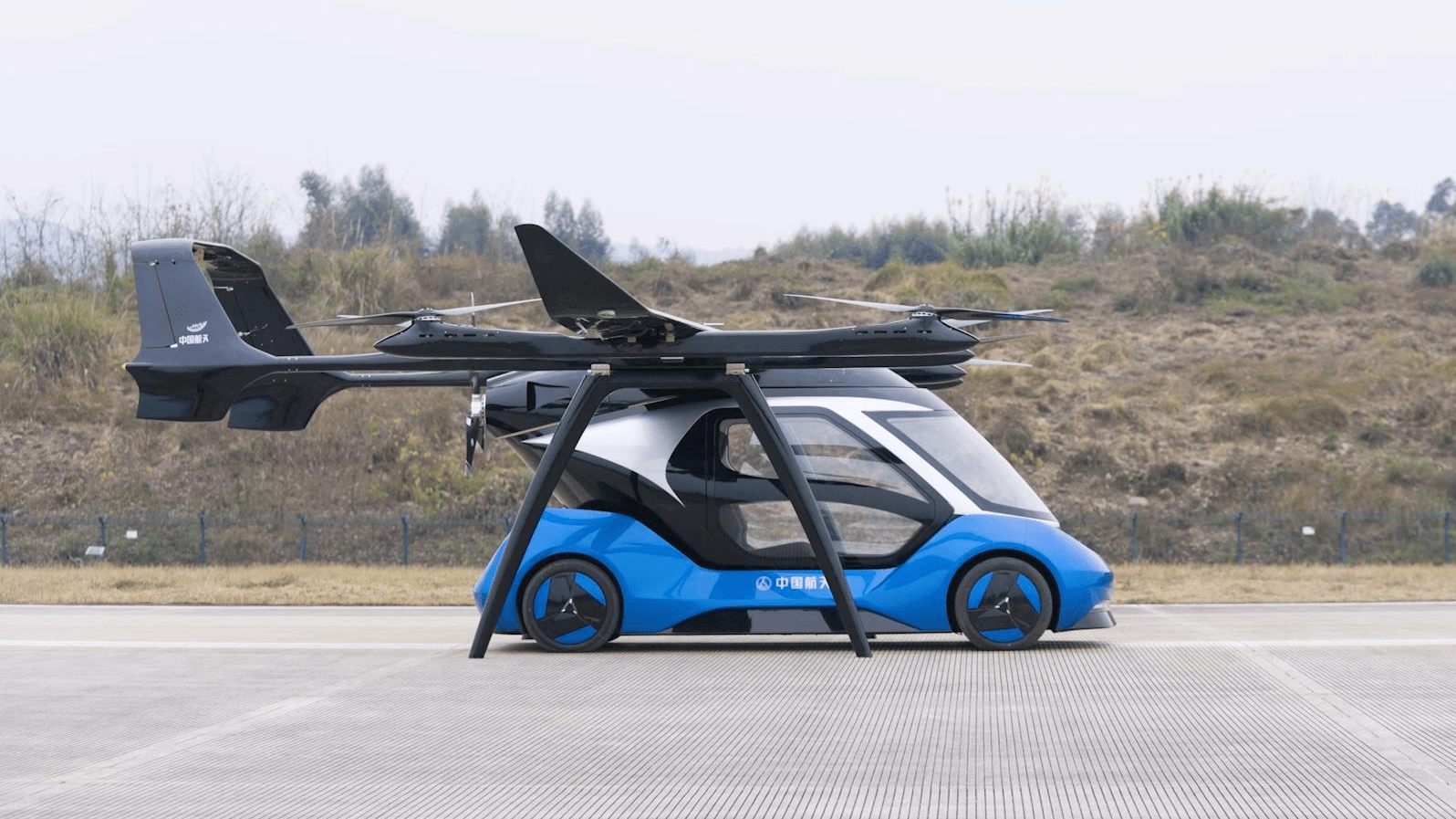 L'eVTOL modulare cinese in configurazione integrata eVTOL modulare