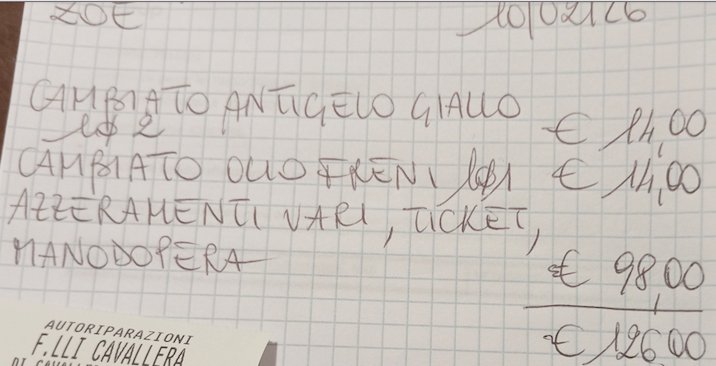 Tagliando troppo caro?