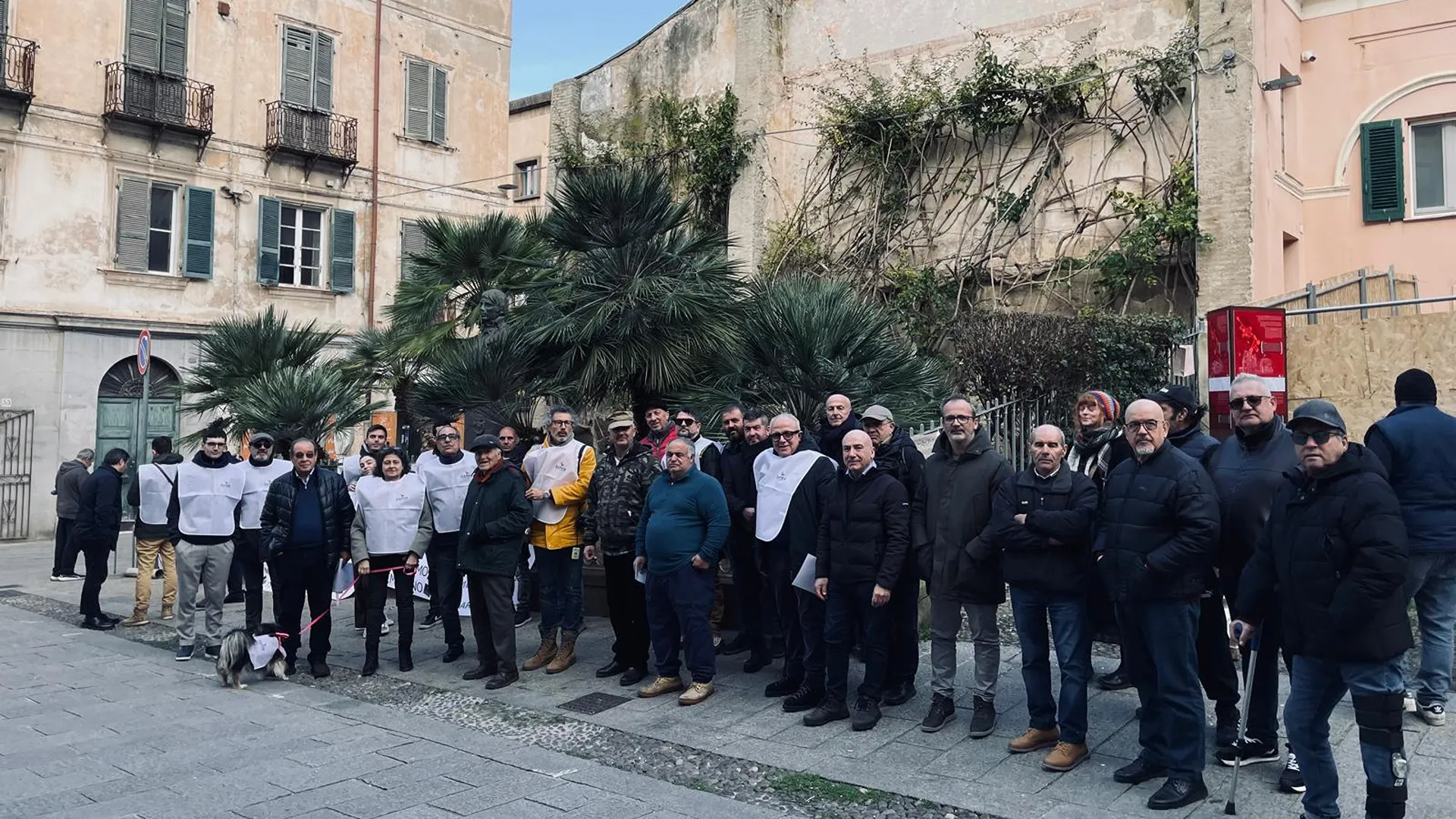 manifestazione di pro rinnovabili agricoltori sardi