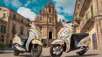 Gli scooter TVS dipinti da Cinabro