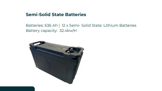 Batterie semi solid per la nautica 