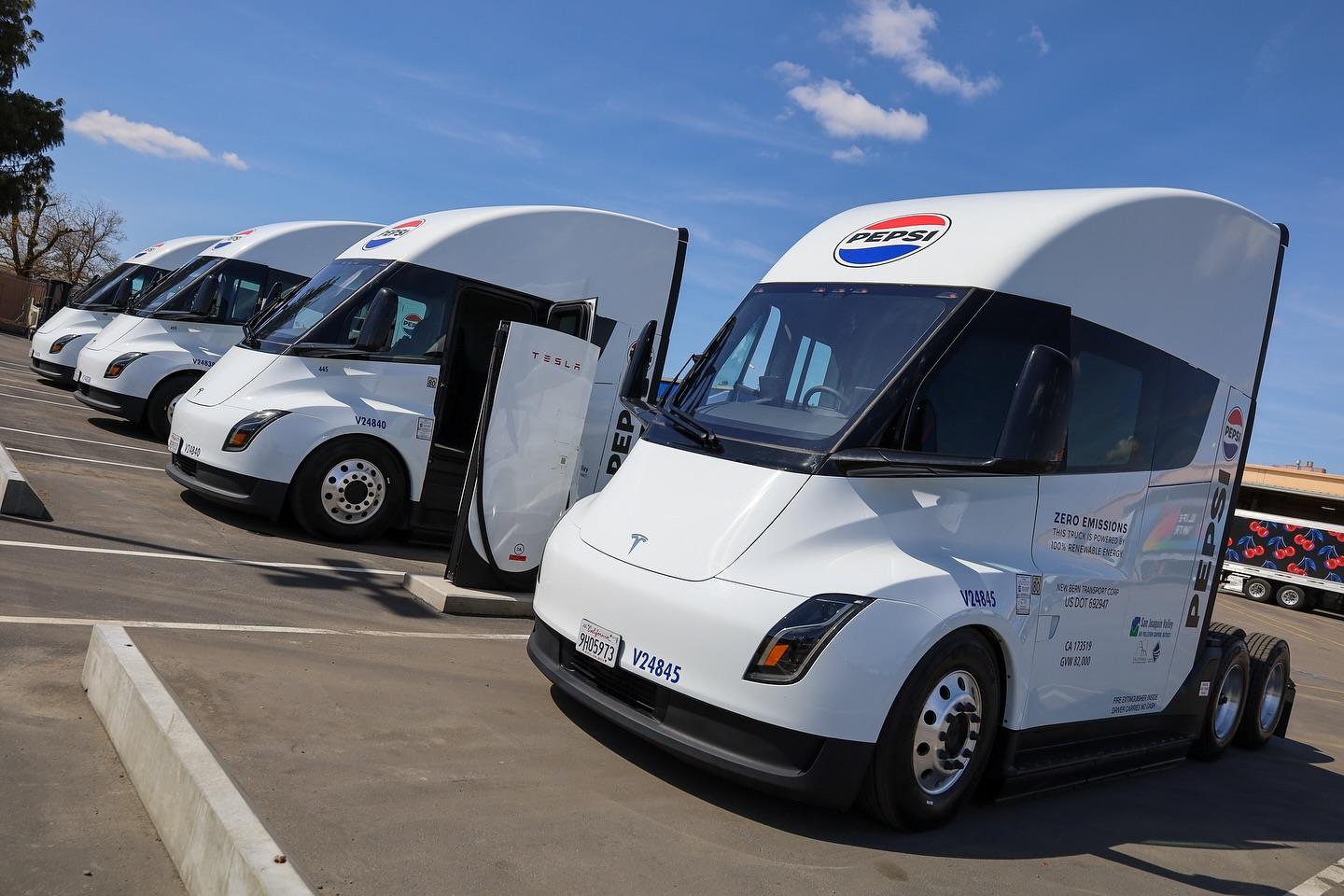 Coca-Cola Pepsi camion elettrici