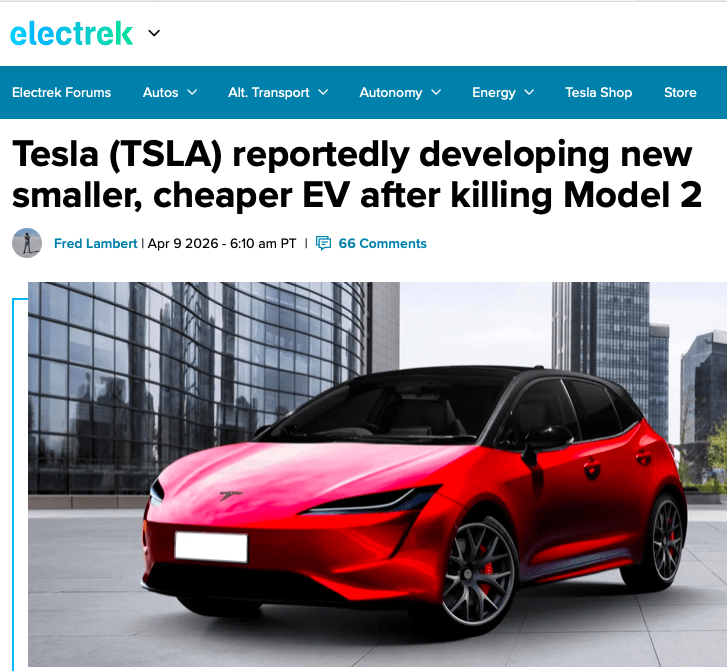 un piccolo Suv Tesla