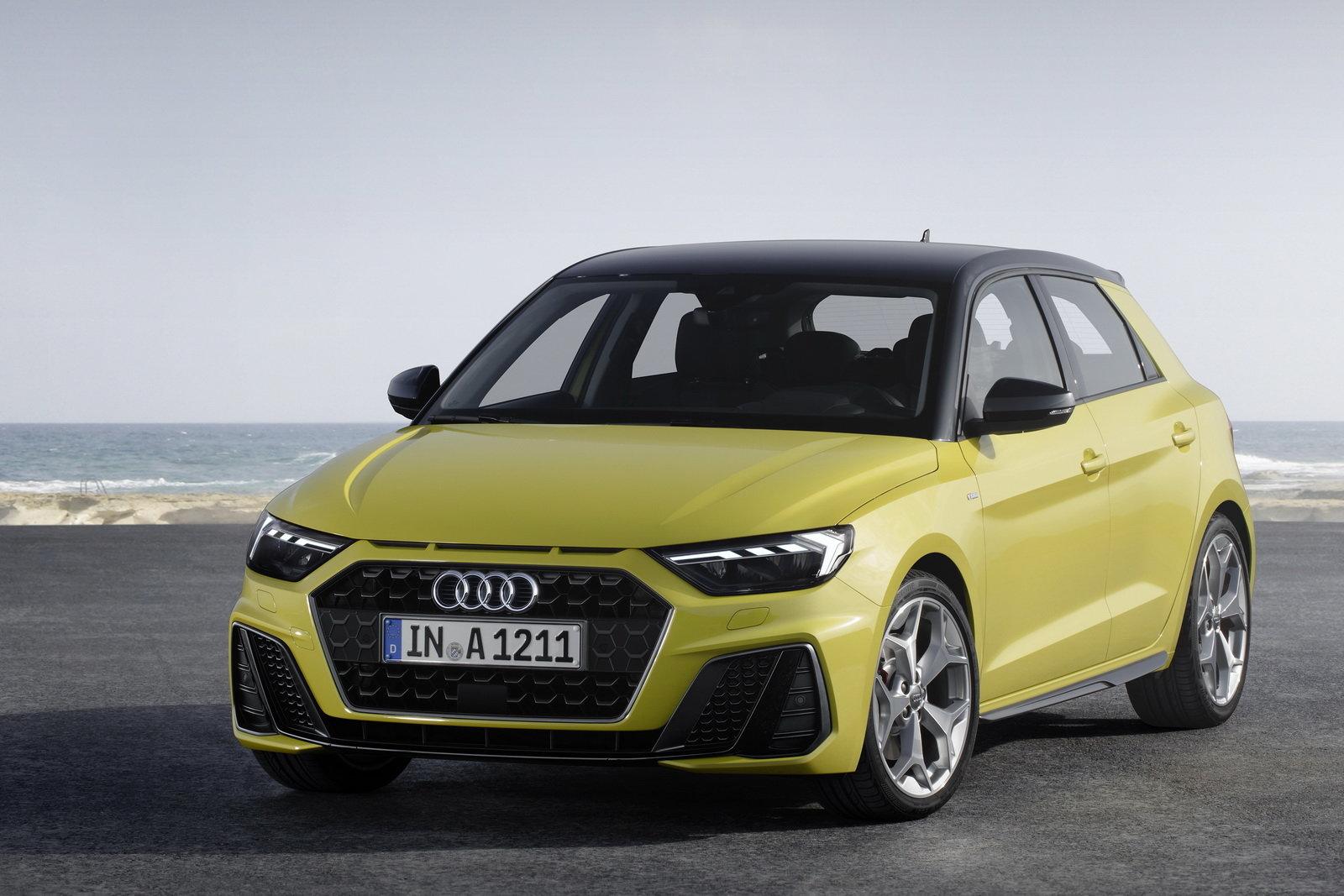 Il frontale di Audi A1 Sportback Audi A1 e Q2