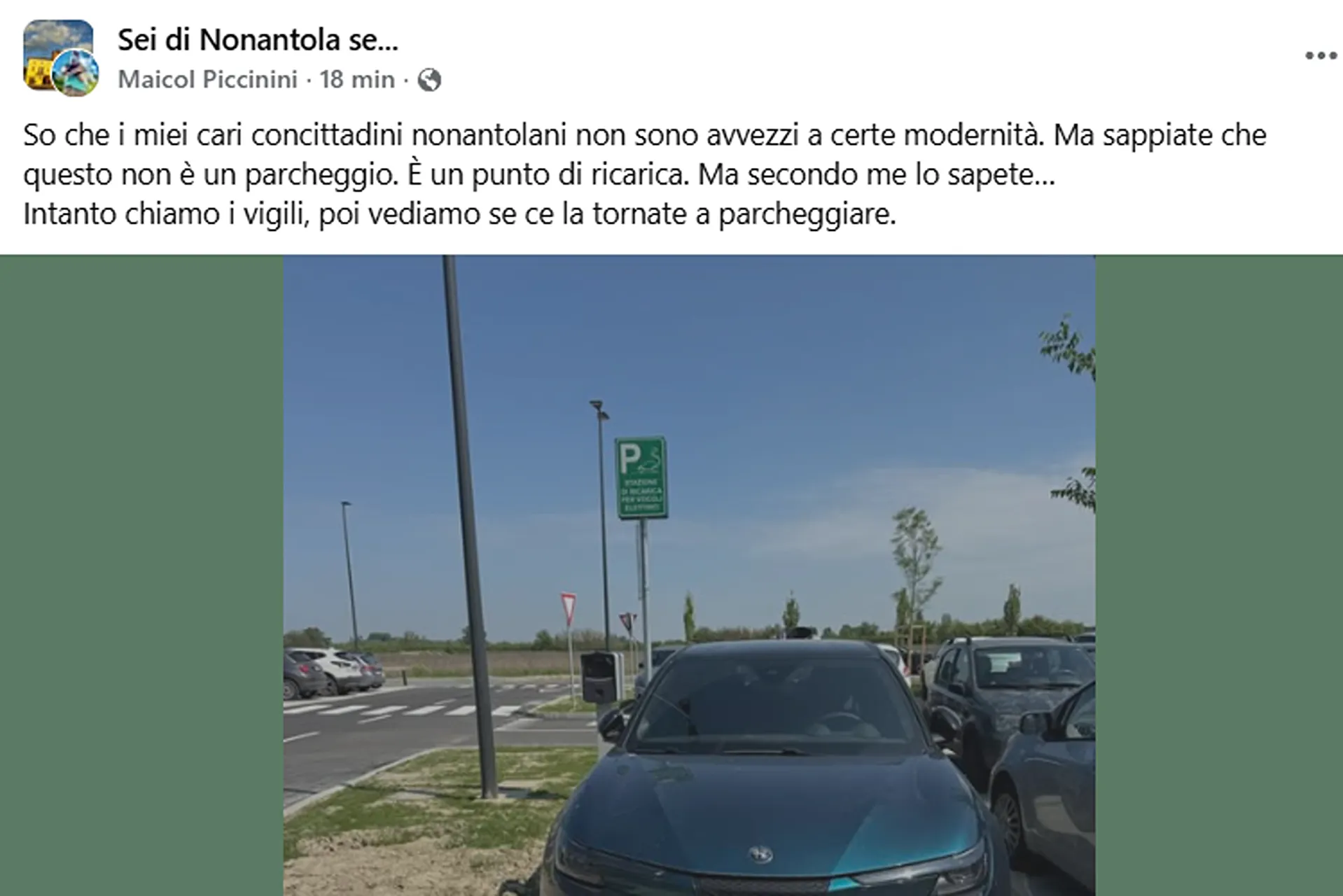 abuso alla colonnina