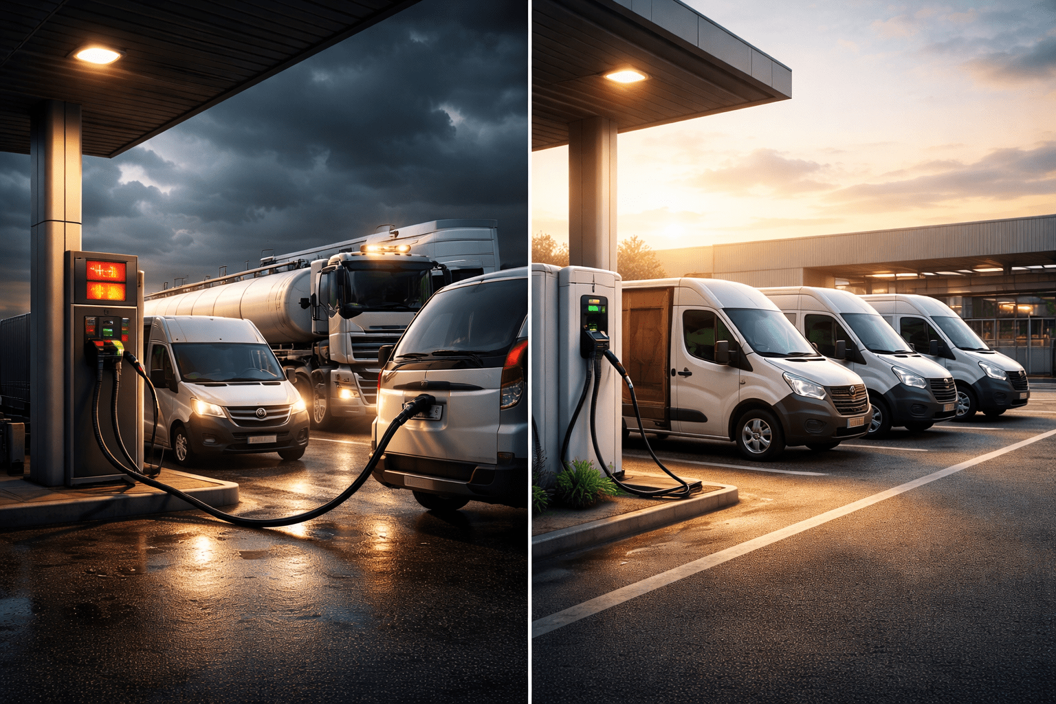 furgoni elettrici e diesel a confronto costi flotte elettriche