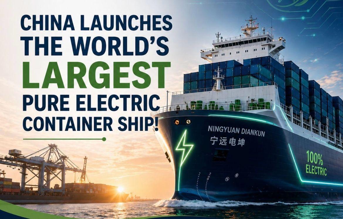Ningyuan Dianpeng ha una gemella che entrerà presto in servizio portacontainer elettrica