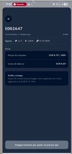 Ricarica con app Mazda 