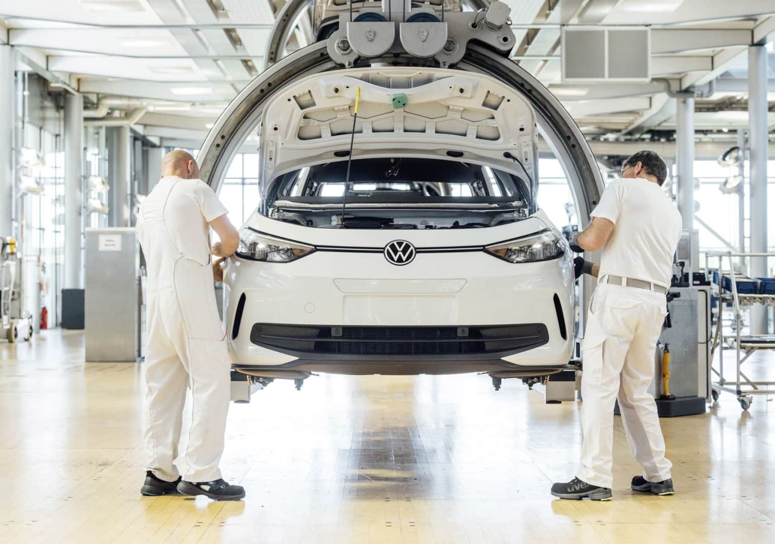 Linea di montaggio di ID.3 a Dreasda BYD Volkswagen