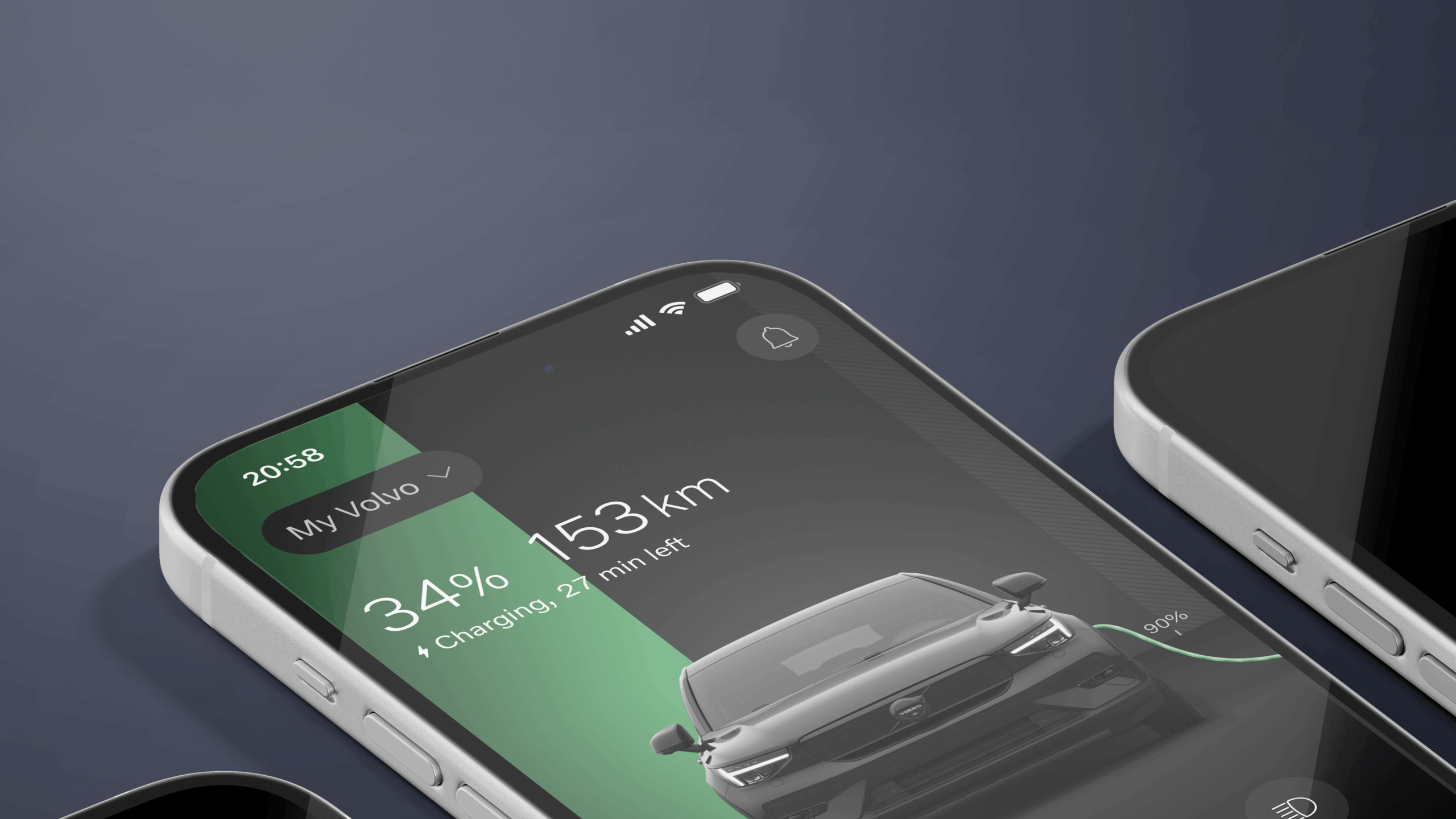 l'app di ricarica Volvo Volvo Supercharger Tesla