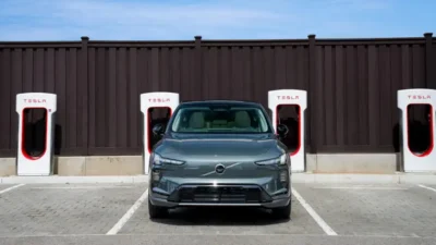 Volvo Supercharger Tesla