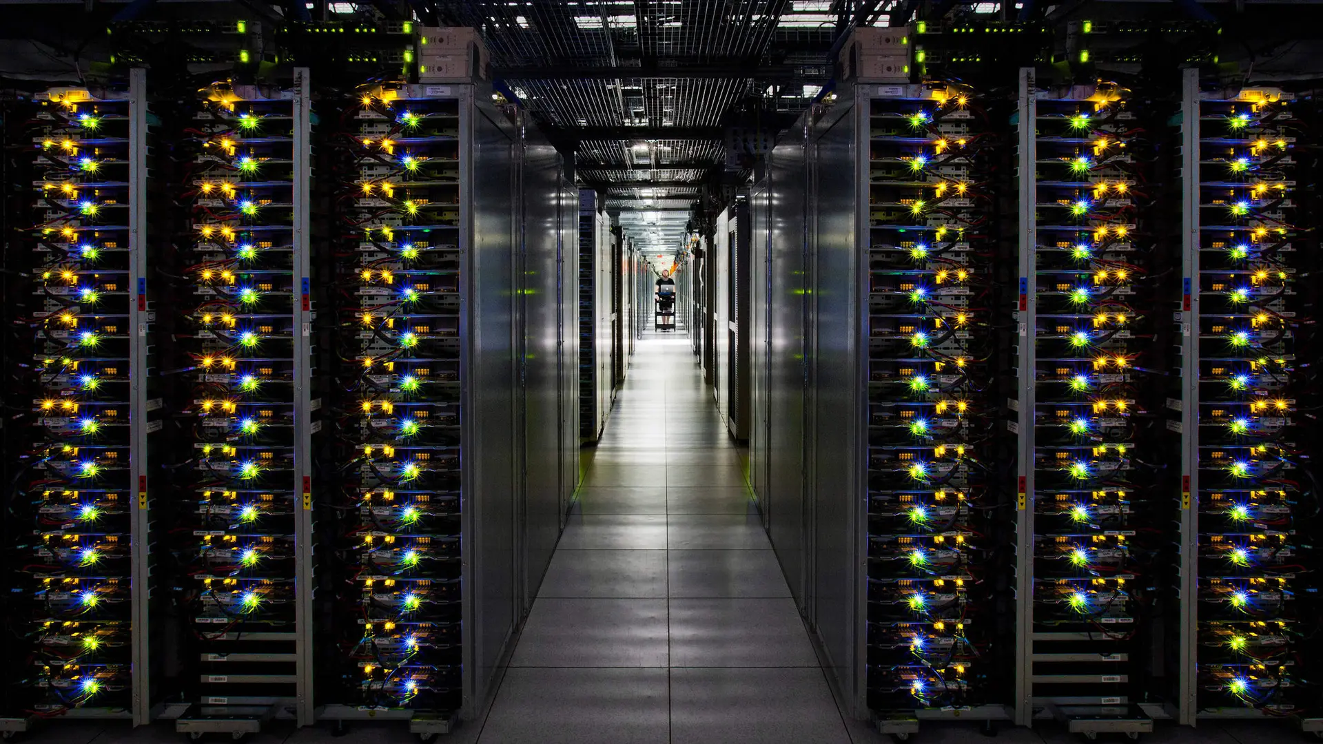 interno di un data center USA data center
