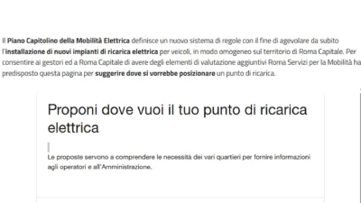 A Roma per le colonnine si chiede agli e-drivers