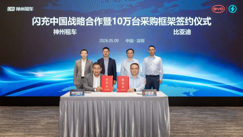 sigla della partnership in cina BYD Car Inc.
