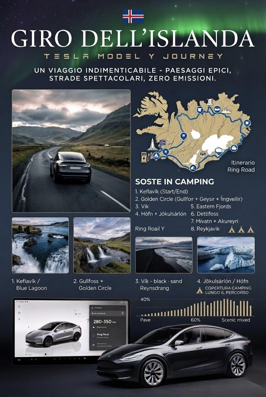 islanda in Tesla